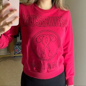Moschino Pink Sweatshirt with Logo